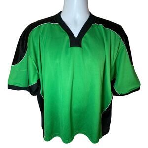 OT Sports Hockey Jersey Men’s Size XXL Green Black Blank Custom Style